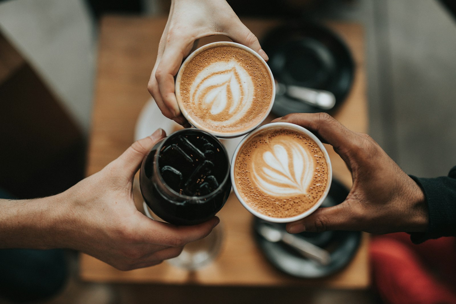 Freshly roasted coffee being poured