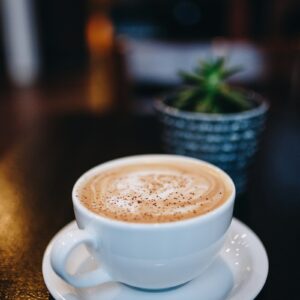 Pour-over coffee brewing equipment on a counter