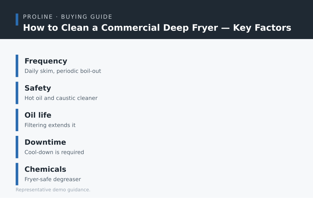 How to Clean a Commercial Deep Fryer key factors