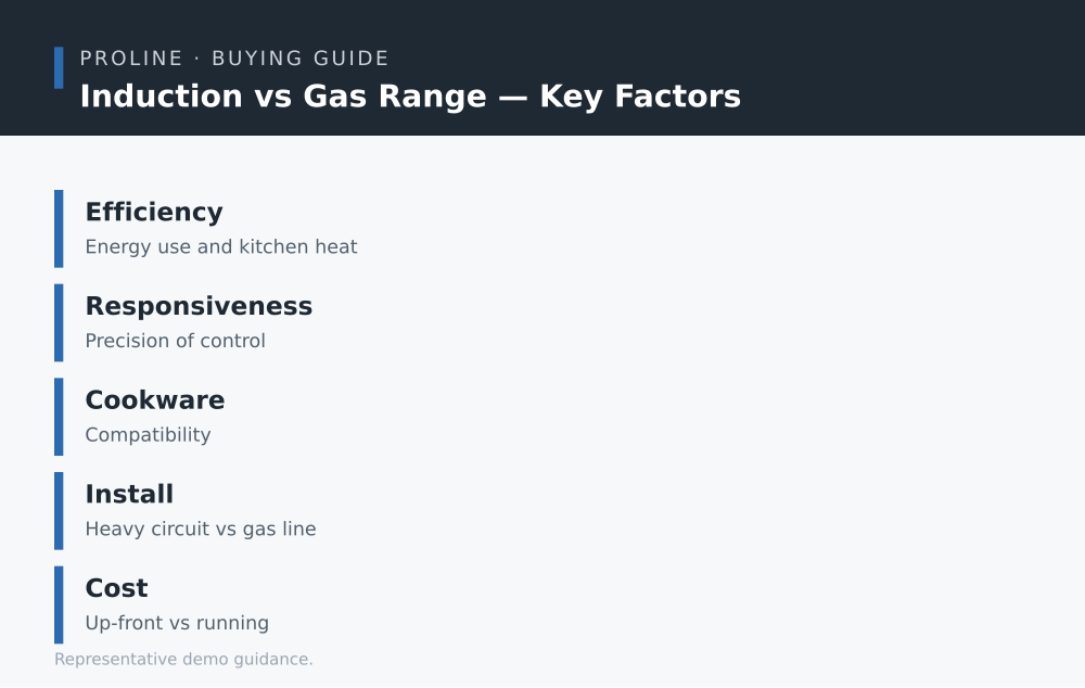 Induction vs Gas Range key factors