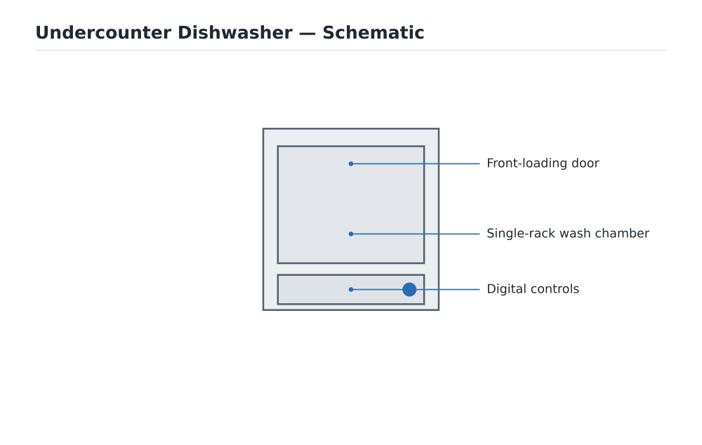 Undercounter Dishwasher schematic diagram